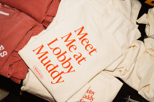 Open image in slideshow, Meet Me at Lobby Muddy Crewneck
